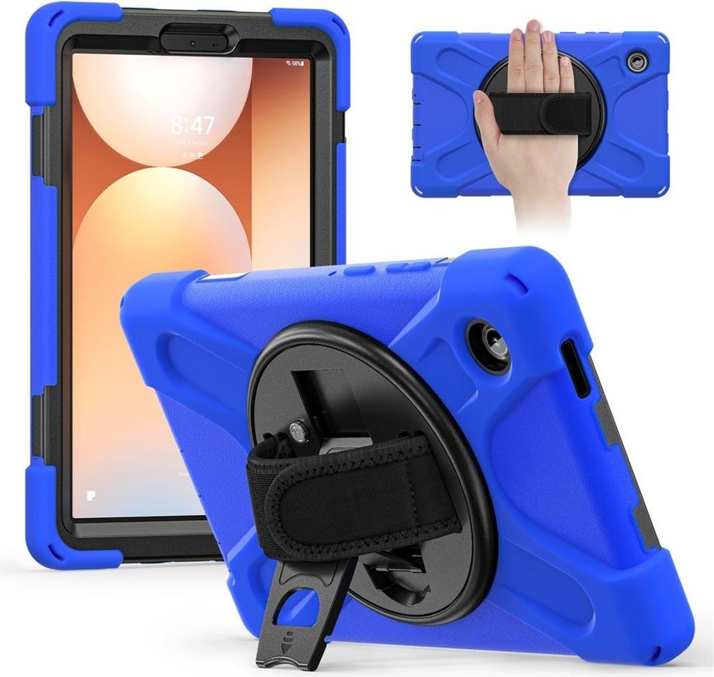 Samsung Galaxy Tab A11 Hülle - Coverup Heavy Duty Case mit Ständer - Blau