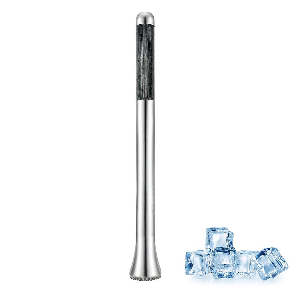 Cocktail Muddler Edelstahl Barstößel 31,8cm 304 Rostfrei Eiscrusher Zitronenstampfer Bar Zubehör für Mojito Caipirinha Getränke