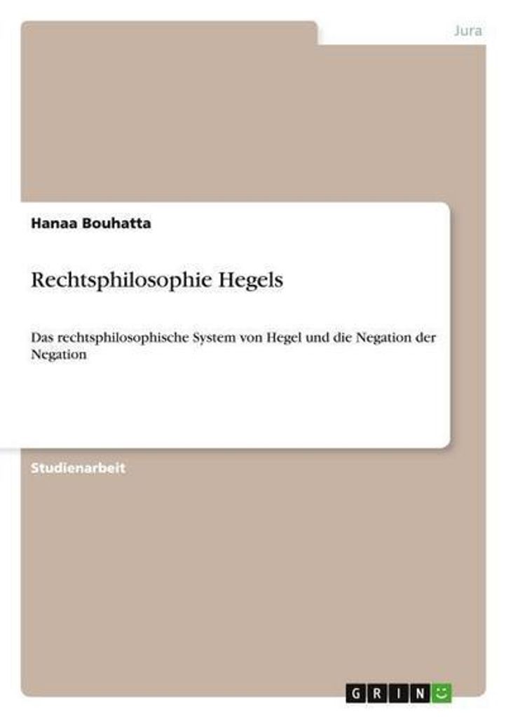 Rechtsphilosophie Hegels