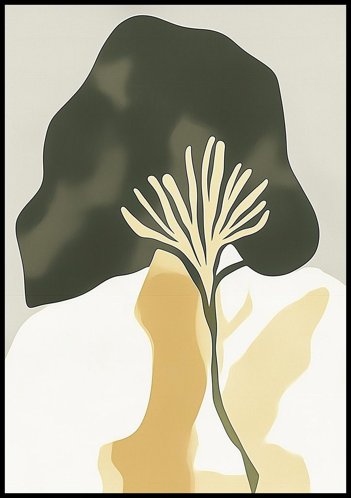 Poster 70x100cm Minimalistische Aussicht, Skandinavischer Stil, Boho