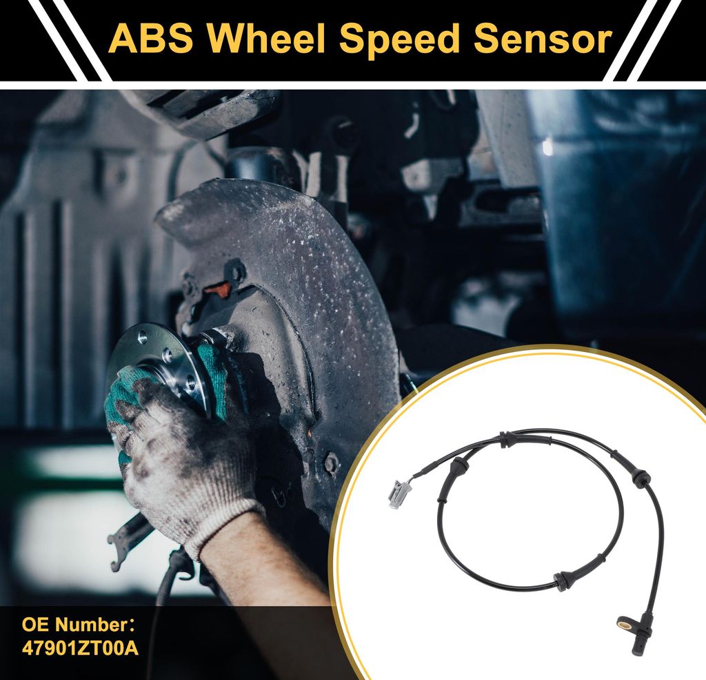 ABS Radsensor ABS Sensor Anti-Blockier-System Sensor Nr.47901ZT00A für Nissan X-Trail 2010-2016 1 Stück Hinterachse Links