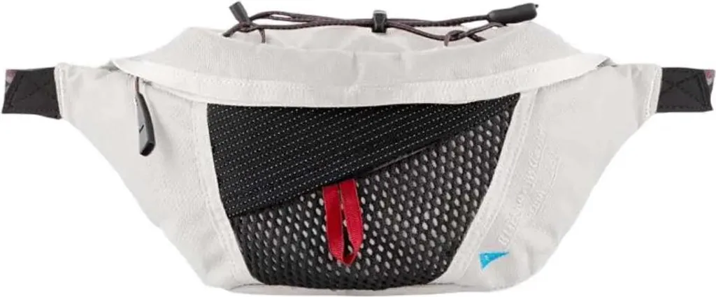 Sac Banane Robuste Eldner 2.0 en Nylon Recyclé Gris avec Poche Mesh