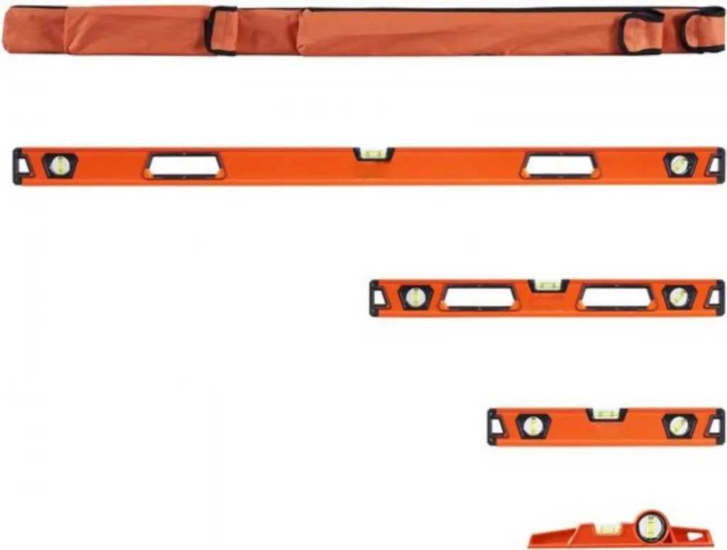 Niveau à bulle de chantier pour pose de placo et rénovation 3pcs