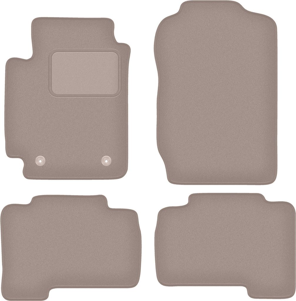 Velours-Autoteppiche für: Suzuki Grand Vitara II 5-Türer (2005-2014) Beige