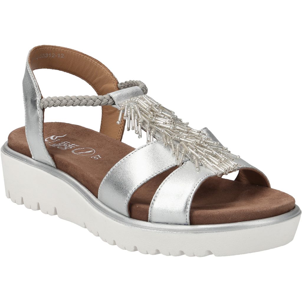 Ara Sandalette BILBAO, Glattleder, Weiß, Damen