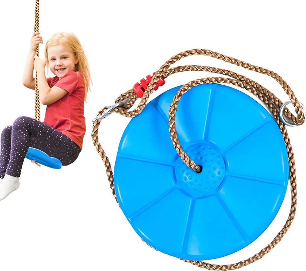 Schaukel Outdoor, Kletterseil für Kinder und Erwachsene, Tellerschauke, Baumschaukel für Innen,Außen, Hängeschaukel bis 150 kg