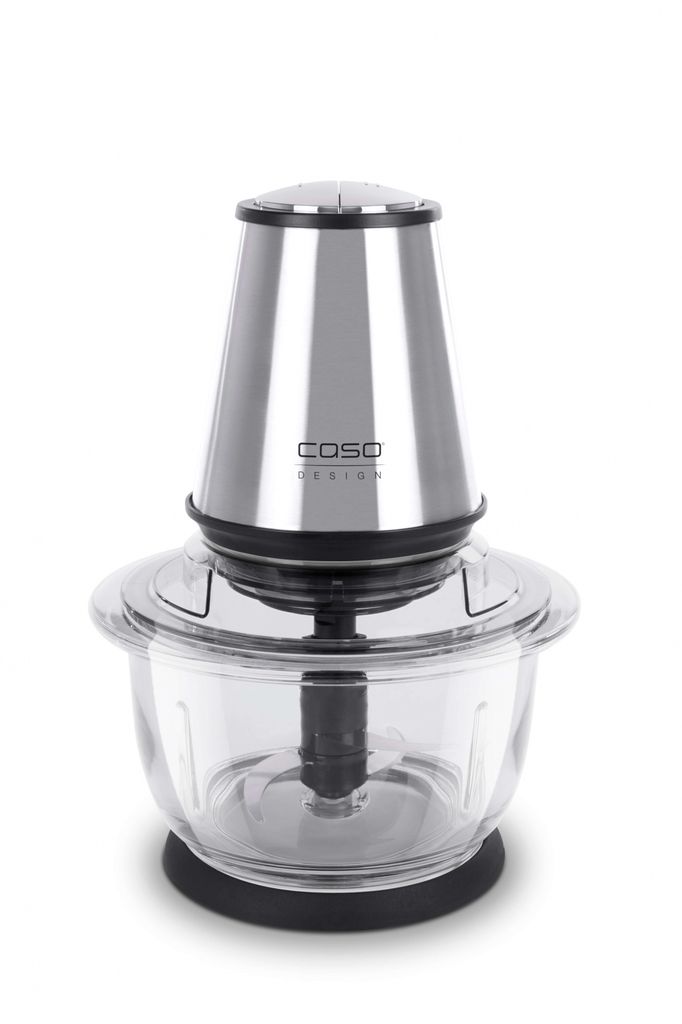 A product shot of a food chopper on a white background.