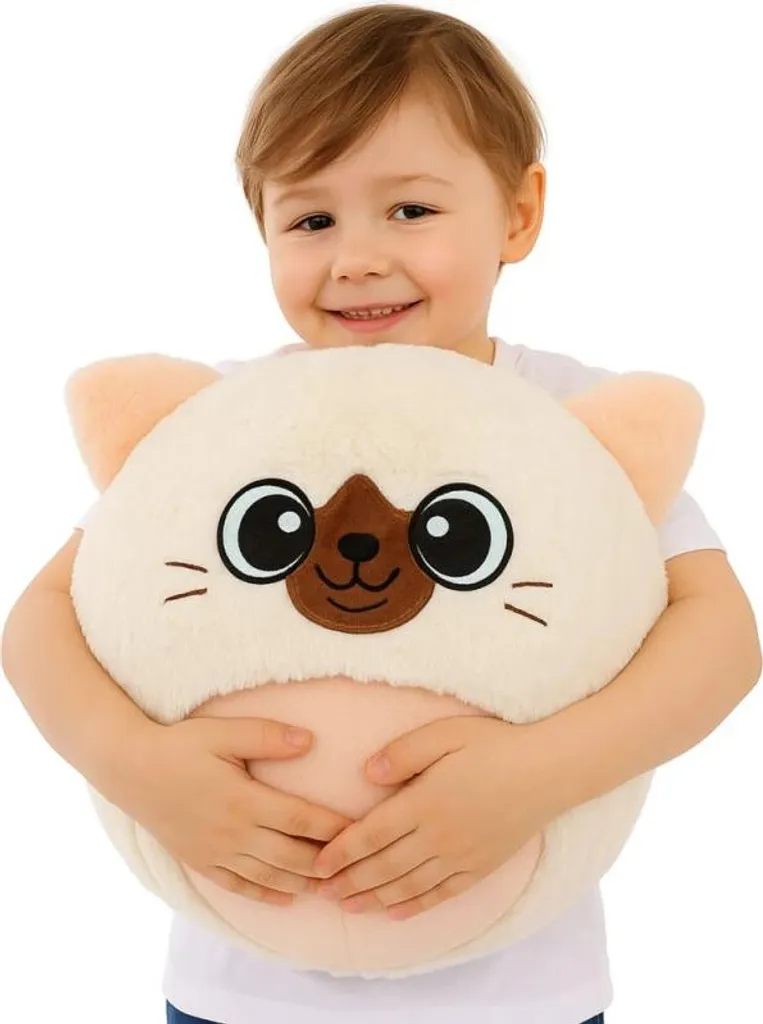 Ballon Sauteur Peluche Chaton Blanc 50 cm pour Enfant BigCutePet - 4