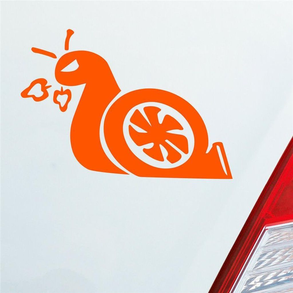 Auto Aufkleber Turboschnecke Schnecke Rennschnecke Race Produktbild 