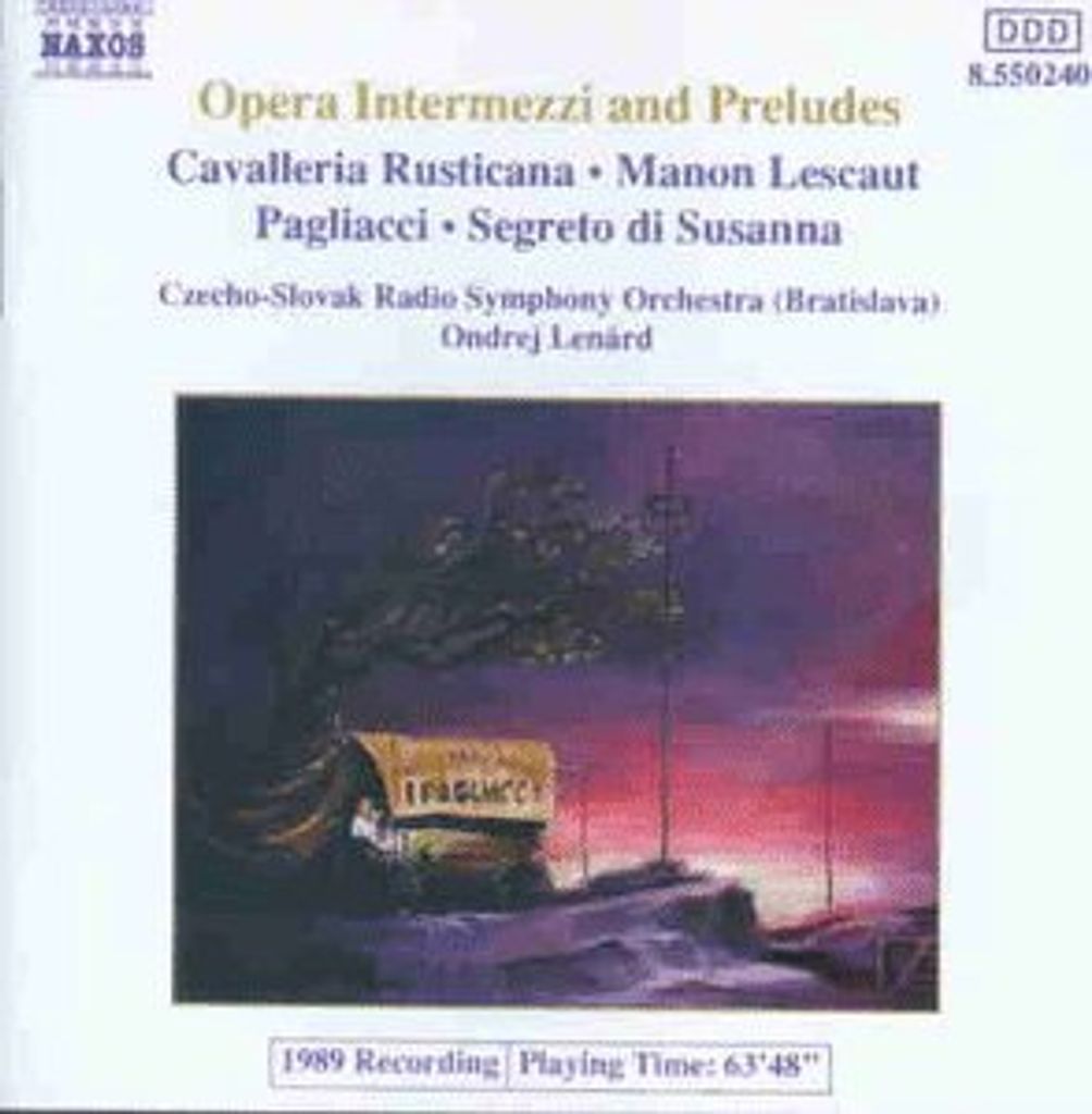 Various Composers - Opera, Intermezzi, Prelud