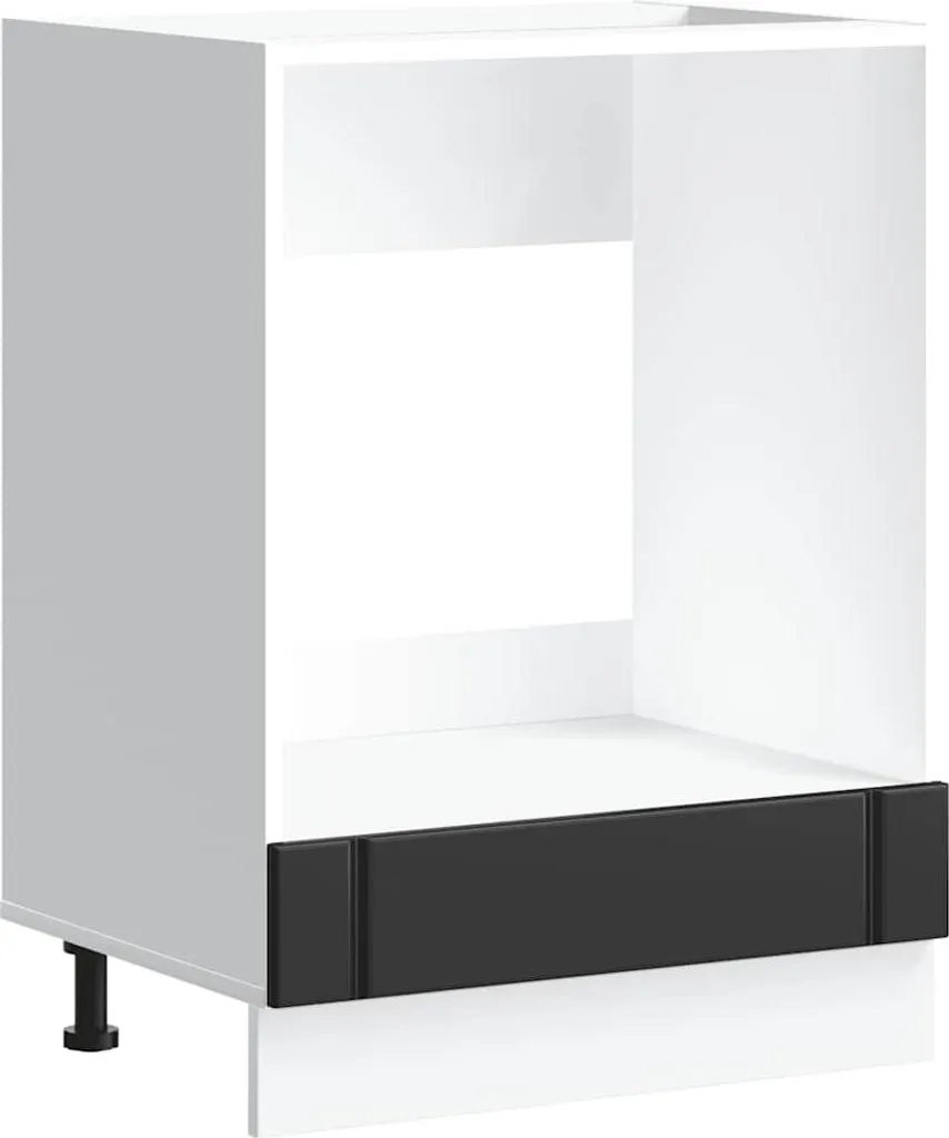 Armadio Forno Lucca vidaXL Nero Legno: Mobile Cucina Base Robusto