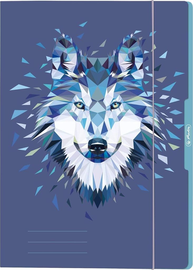 herlitz Sammelmappe A4 – Wild Animals Wolf, 5er-Pack