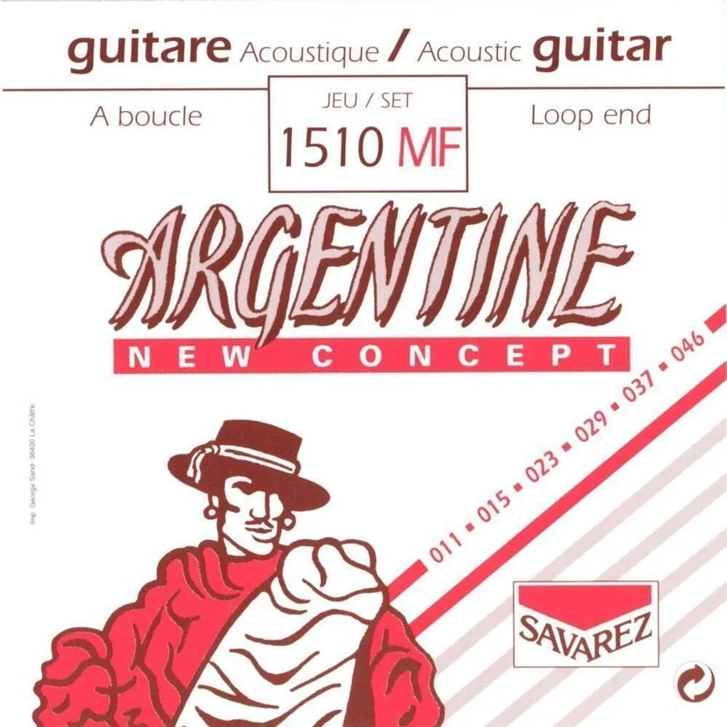 Savarez Argentine 1510MF Light : Cordes Argentées Loop End Manouche
