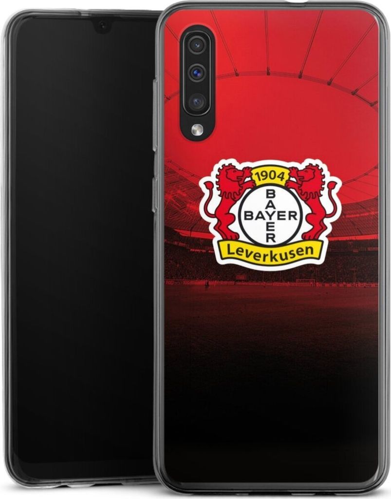 DeinDesign Handyhülle für Samsung Galaxy A50 Silikon Hülle Case Smartphone Schutzhülle Bayer 04 Leverkusen Offizielles Lizenzprodukt Stadion