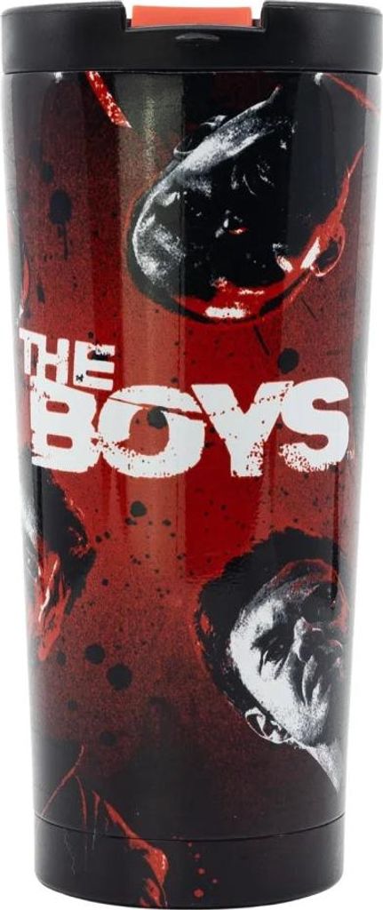 The Boys verschließbarer Kaffeebecher Trinkbecher Edelstahl doppelwandig 425 ml