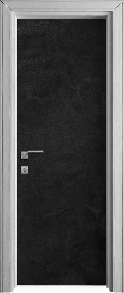 Tür Selbstklebende 70x210 cm Türfolie Türtapete Klebefolie - schwarze Stein