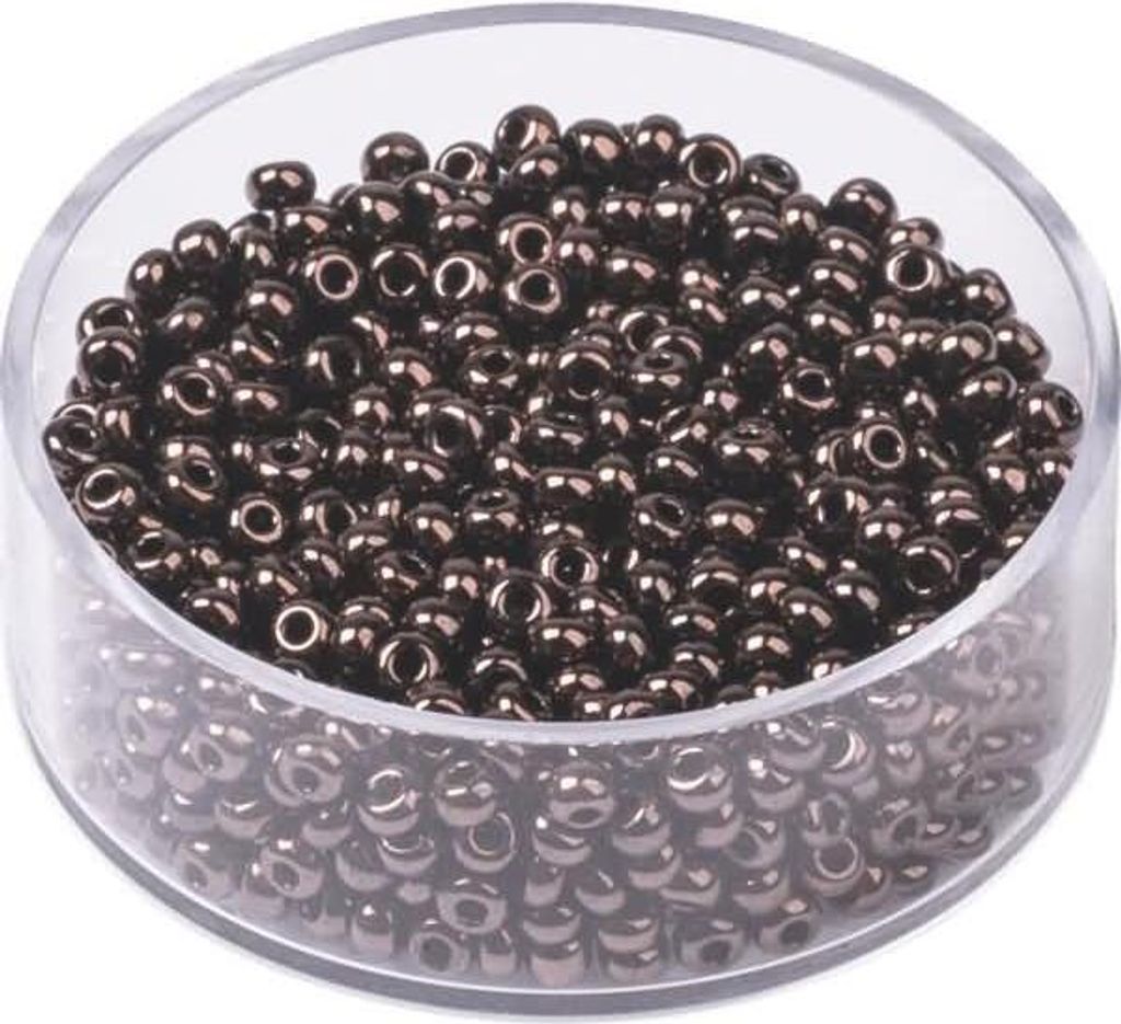 KNORR PRANDELL 213118057 Böhmische Rocailles Ø 25 mm Glas rotbraun