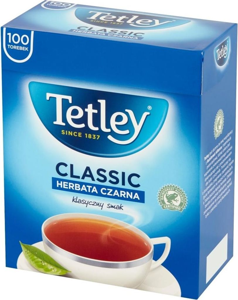 Herbata Tetley Classic Czarna 100 torebek x 1,5g Zdjęcie produktu 