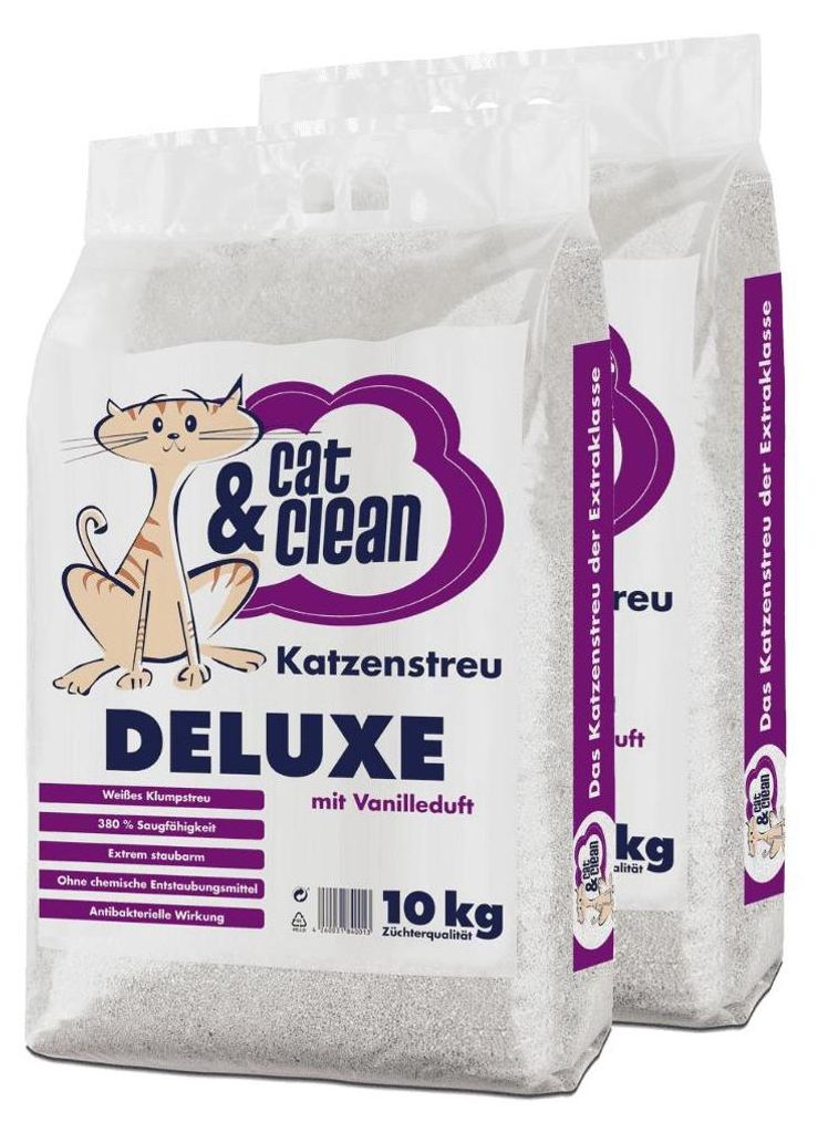 Cat & Clean Deluxe mit Vanilleduft (20 kg)