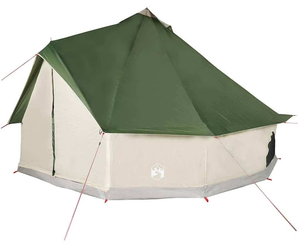 vidaXL Tenda familiare Tipi 12 persone Verde Impermeabile Immagine del prodotto 