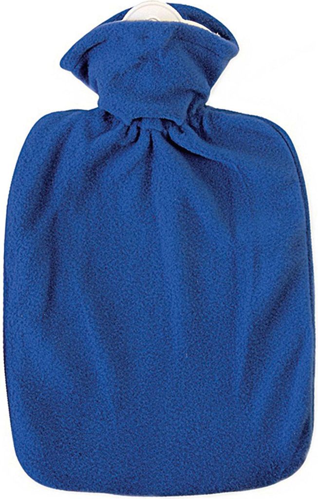 HUGO FROSCH 0412 Wärmflasche 100% Polyester 1,8l Klassik Fleece, blau