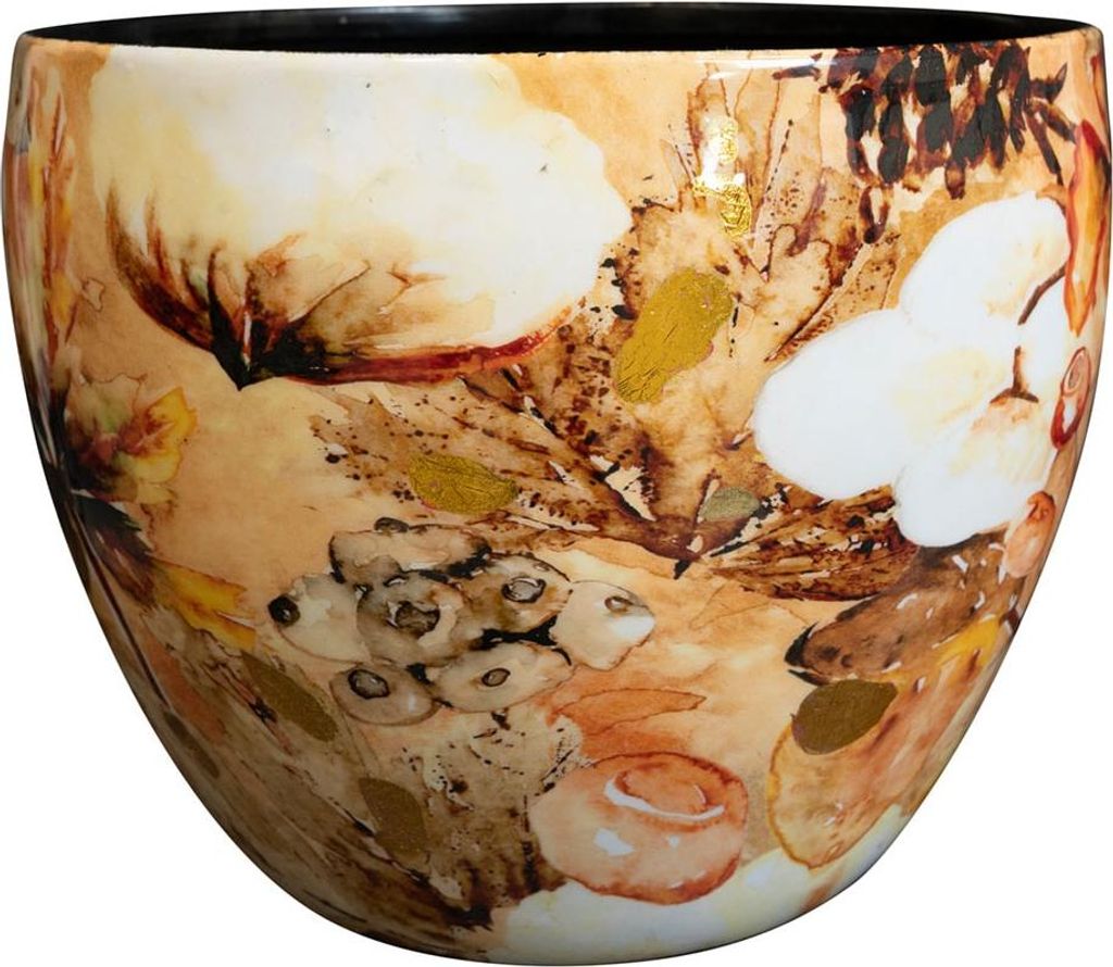 TS Collection - Blumentopf Baumwolle cream - 21x16