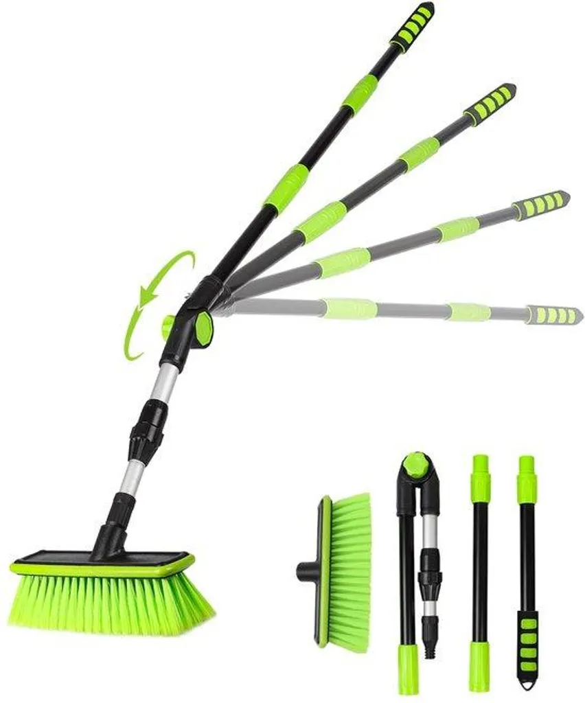 Brosse pour voiture pivotante 180° de 151 cm en PBT pour SUV et neige