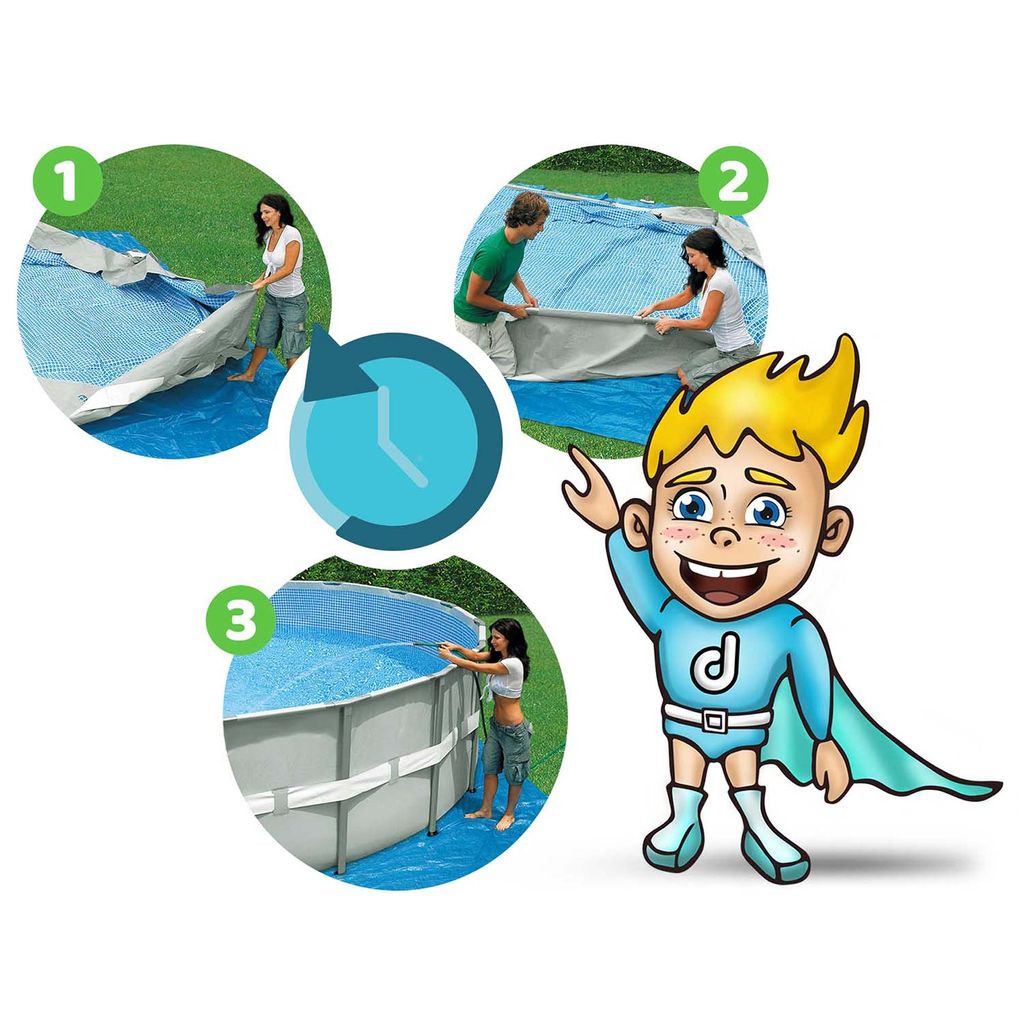 Steel Pro Max™ Frame Pool Komplett-Set, rund, mit Produktbild 36