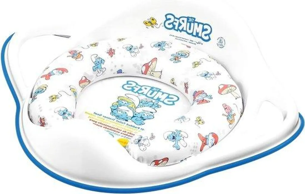 Réducteur de WC Schtroumpfs pour enfant avec protections antidérapantes