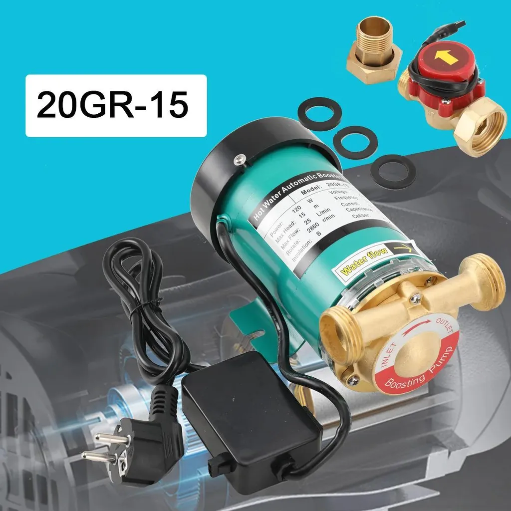 Pompe de circulation d'eau 120W pour booster le débit de la douche