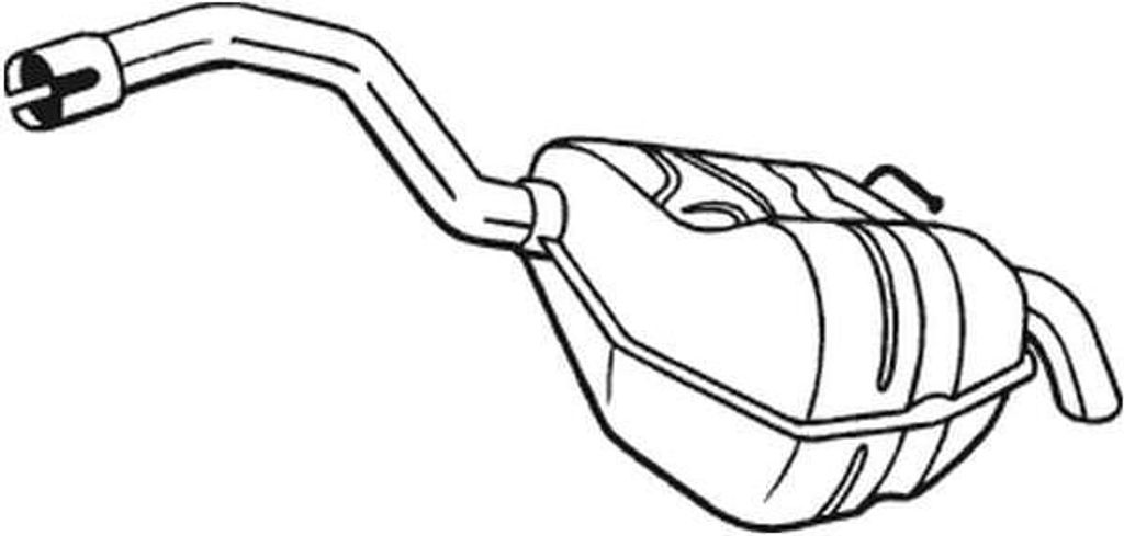 BOSAL 154-353 Endschalldämpfer
