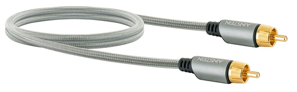 AINSTEIN HiFi Chinch Audio-Kabel, Subwoofer-Kabel, vergoldete Stecker »mit Knickschutz«