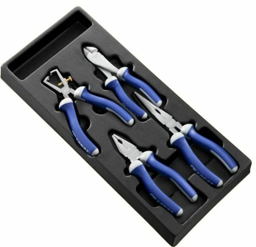 Module d'outils EXPERT avec 4 pinces mécanicien et plateau thermoformé