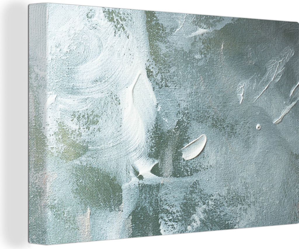 OneMillionCanvasses - Leinwandbilder - 150x100 cm, Acrylfarbe - Strukturen - Abstrakt, Wandbilder Kunstdruck Wanddekoration - Foto auf Leinwand -...
