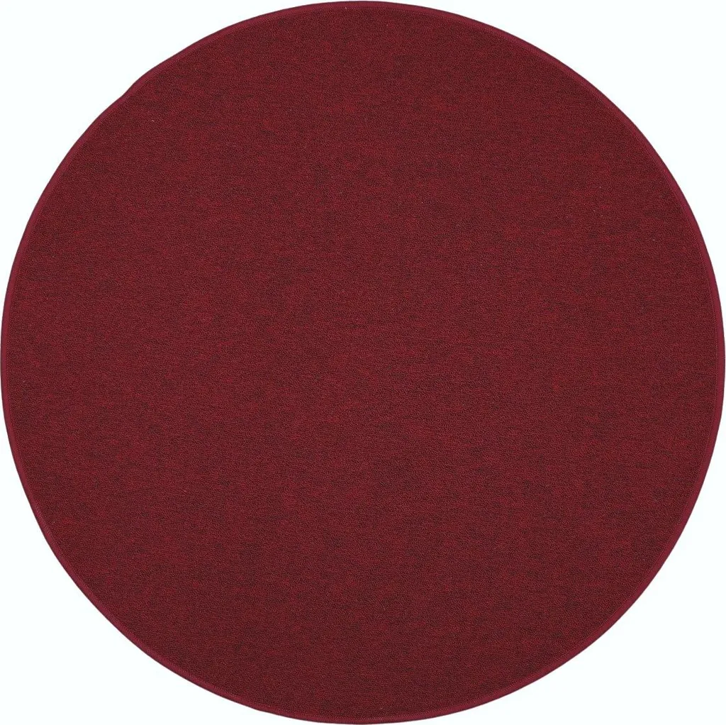 Tapis cercle Astra rouge diamètre 200 cm antistatique et ultra doux