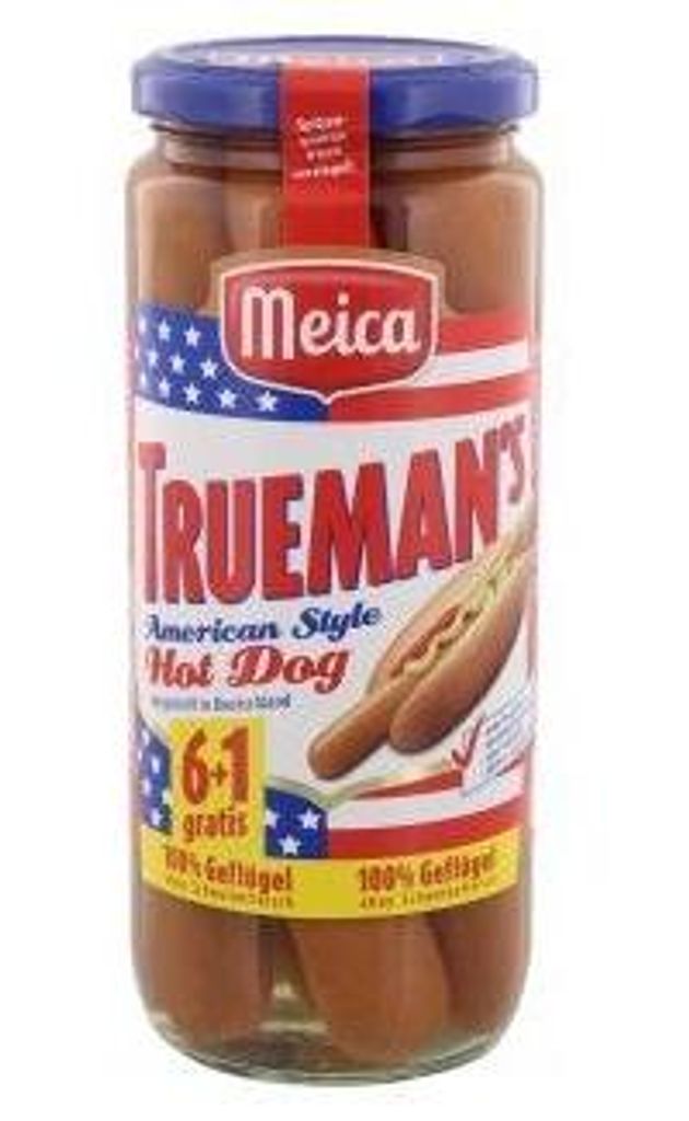 Meica Trueman`s Hot Dog Sausages Kurczak 100% Drób Zdjęcie produktu 