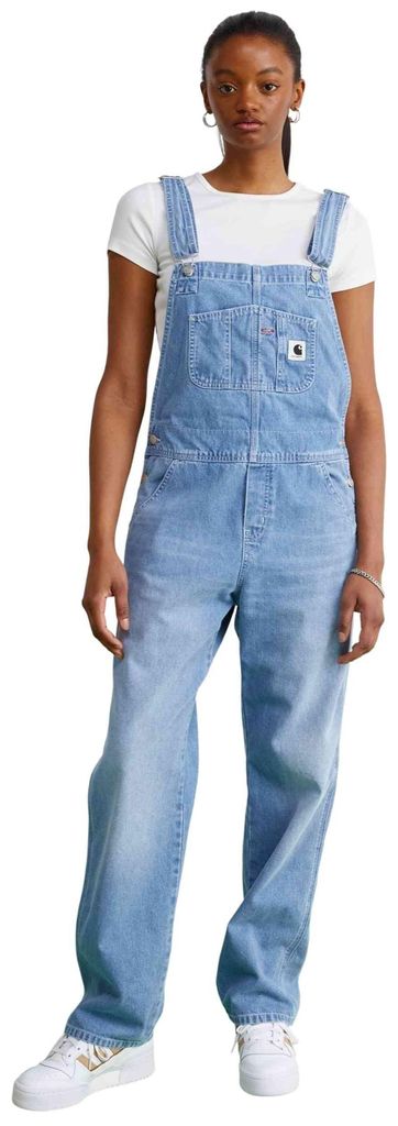Carhartt WIP W Bib Overall Straight Blue light true wash L