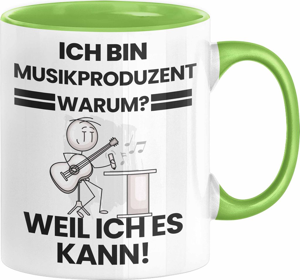 Musikproduzent Geschenk Tasse Lustiger Spruch Ich Bin Musikproduzent Warum Weil Ich Es Kann Geschenkidee Bester Musikproduzent Geburtstag Kaffee-Be...