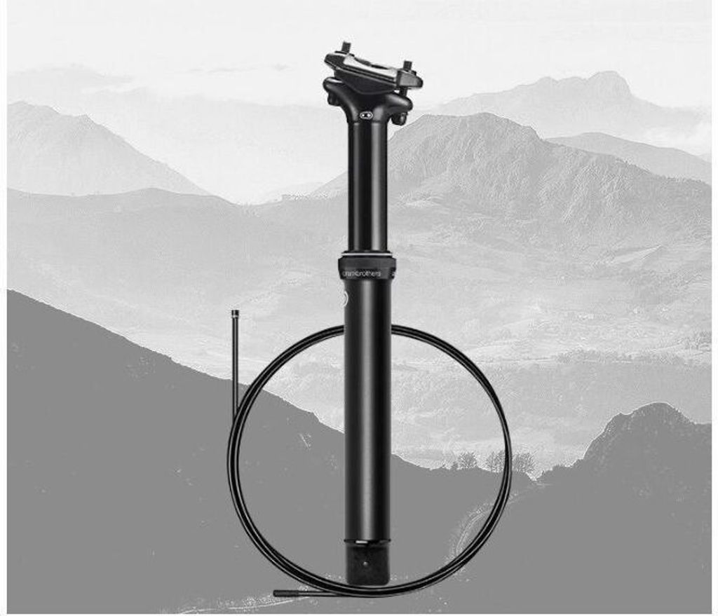 Crankbrothers Teleskopsattelstütze Highline XC Gravel, Schwarz, 27,2 mm, 80 mm, 407 mm