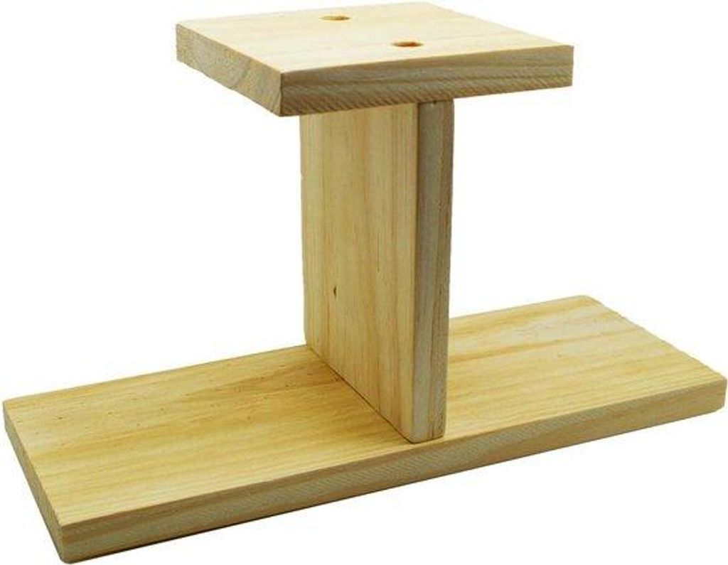 Kleine 3-teilige Pflanzenstandaard aus Holz 25x95x145cm