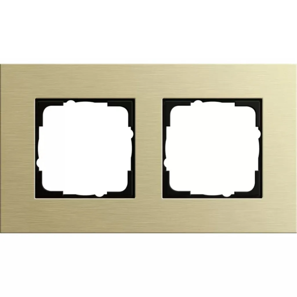 Cadre double GIRA or clair 0212217 pour harmoniser votre décoration chic