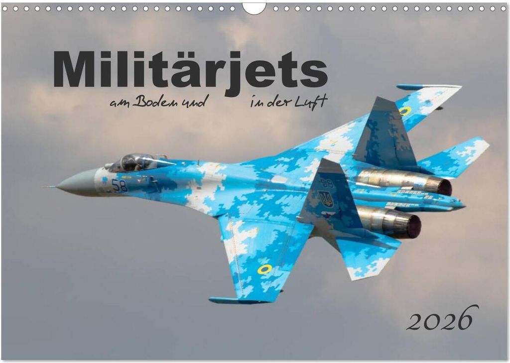 Militärjets am Boden und in der Luft (Wandkalender 2026 DIN A3 quer), CALVENDO Monatskalender