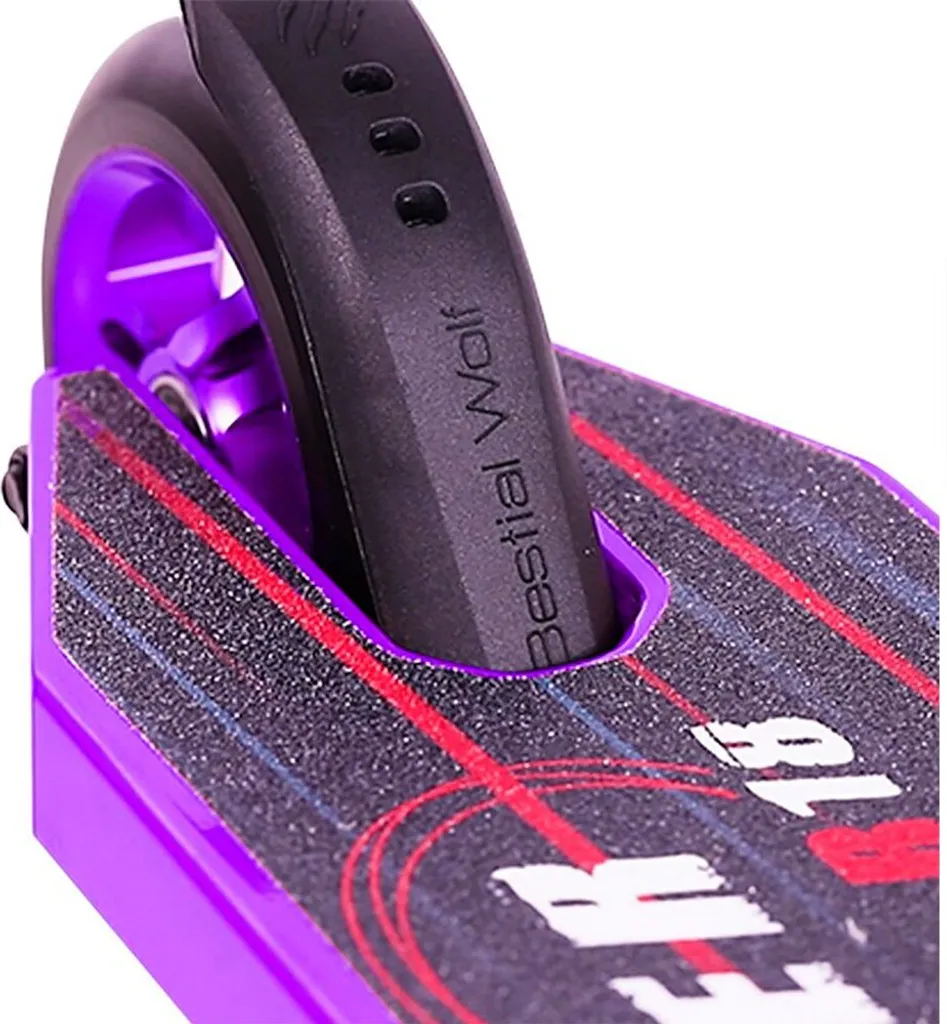 Trottinette Solide pour Tricks Bestial Wolf B18 Lilas Anti-Vibration - 3