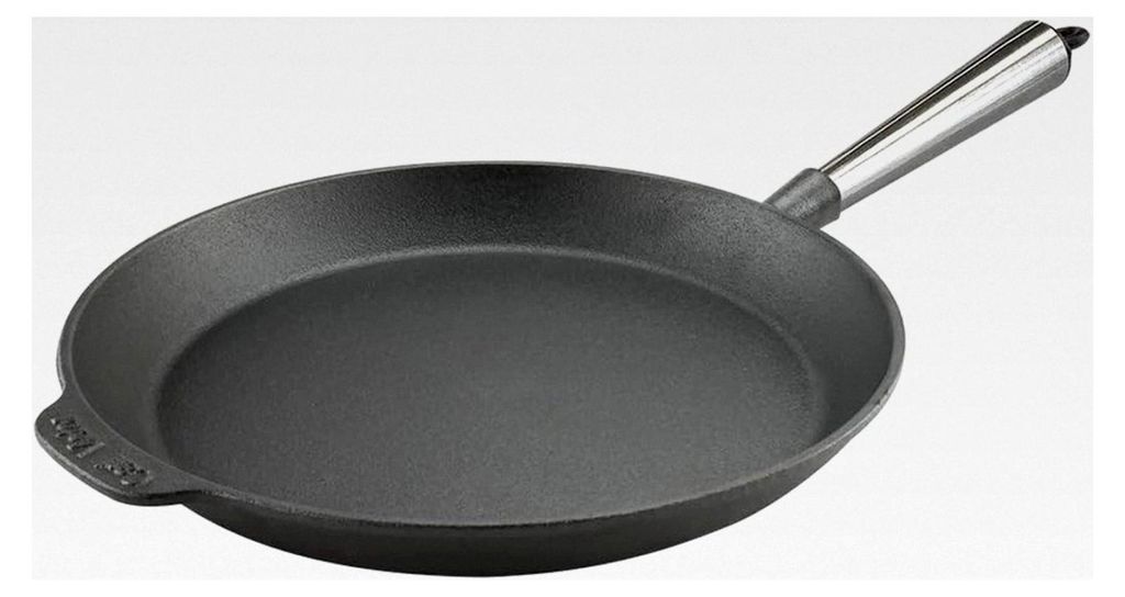 Gusseisen-Bratpfanne 28 cm mit Edelstahlgriff