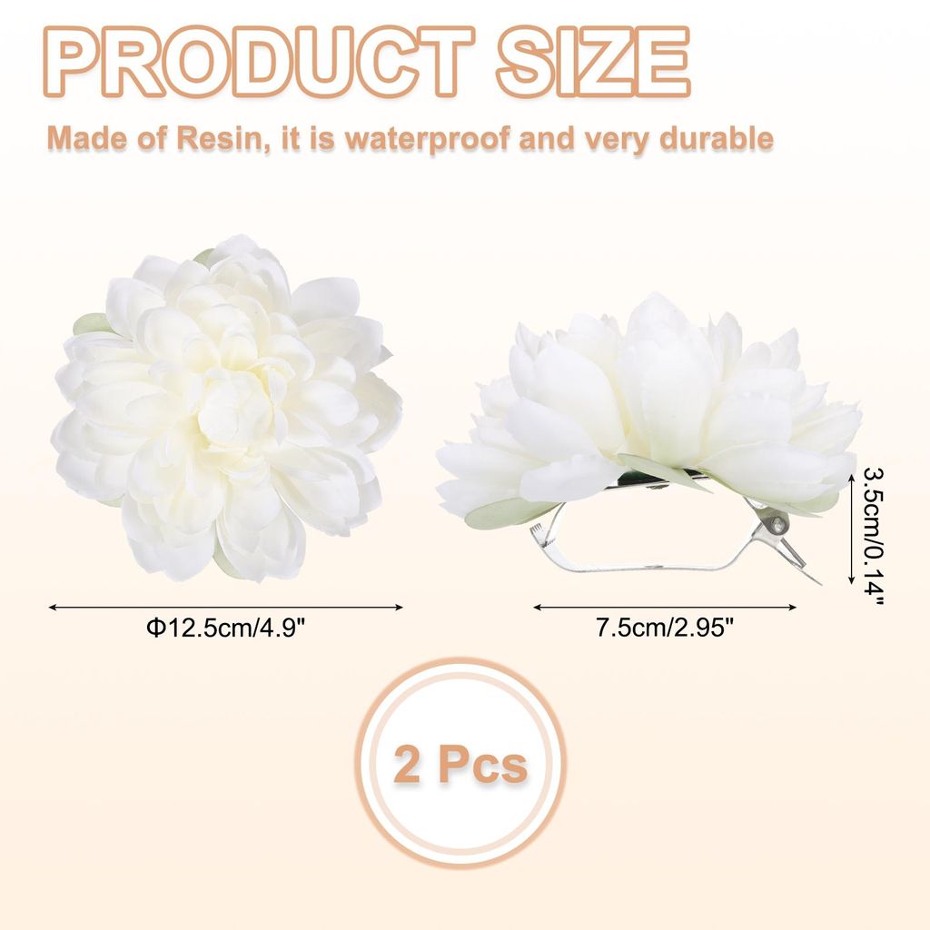 Lotus Flower Curtain Tiebacks, 2 Stk. Kš¹nstliche Blumen-Vorhangklammern, Moderne Vorhanghalter-Schnallen, Fenstervorhang-Dekorationsklammern fš...