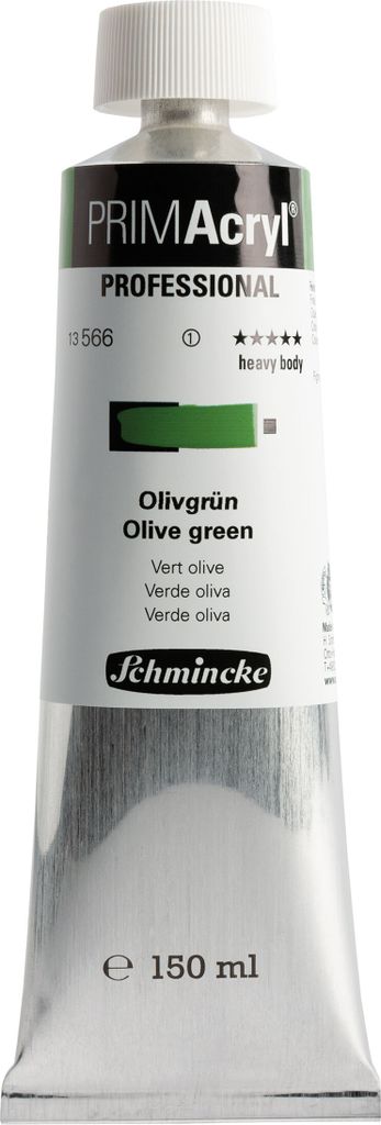 PRIMAcryl - Olivgrün - 150ml Feinste Künstler Acrylfarbe Schmincke 13 566 019