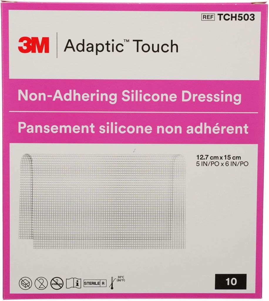 ADAPTIC Touch 12,7x15 cm, medicazione non adesiva in Immagine del prodotto 