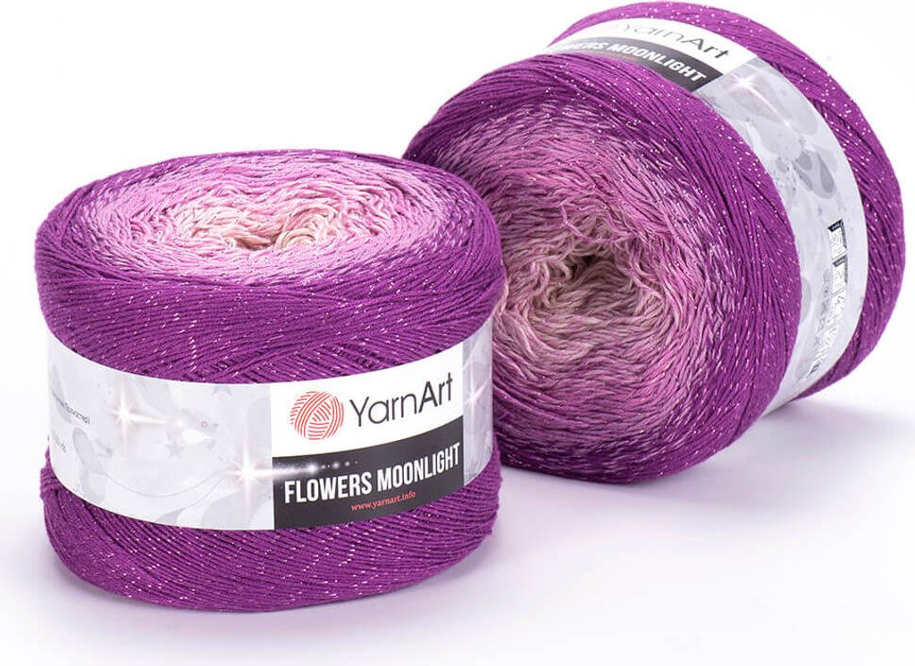 Yarnart Flowers Moonlight Ombre-Garn, 1000m/260g, Rosa Produktbild 