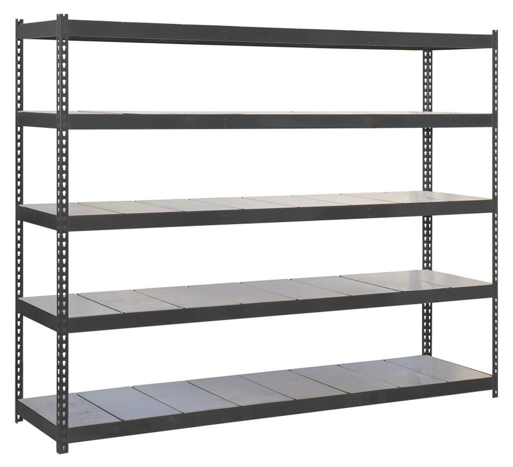 Etagère Sans Vis Ecoforte 1206-5, Metall, Anthrazit/galvanisiert, Anthrazit/galvanisiert, 2000x1200x600 - Simonrack