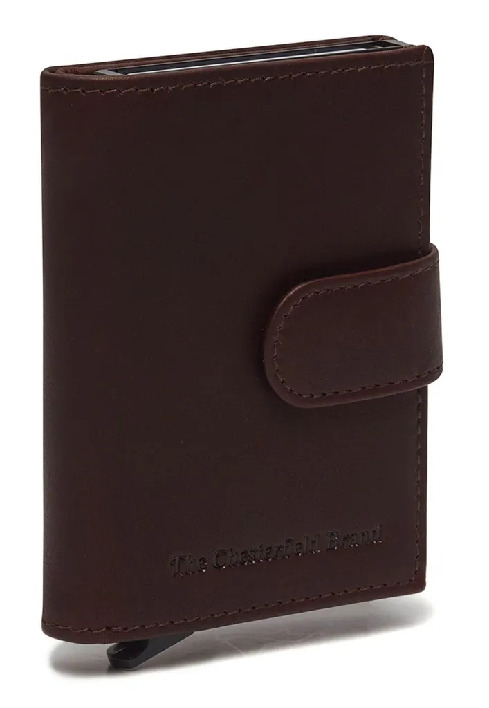 Leipzig Cardholder Brown The Chesterfield Brand: Porta Carte RFID Slim